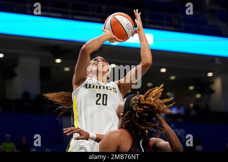 Dallas Wings forward Isabelle Harrison (20) in action during a WNBA ...