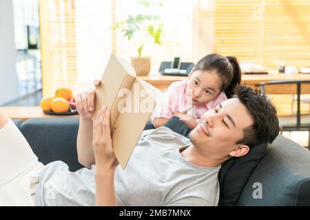 Happy father and daughter Stock Photo