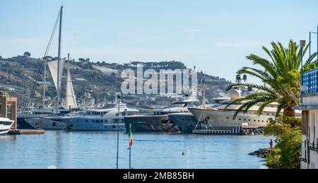 Impression around Sanremo, a city and comune on the mediterranean coast of Liguria in northwestern Italy Stock Photo