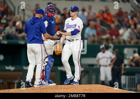 John King of the Texas Rangers delivers against the Toronto Blue Jays  News Photo - Getty Images