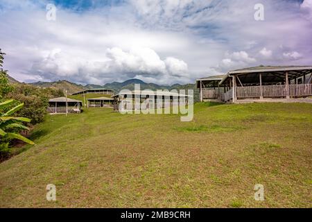 National Archeological Park of Tierra abajo in Colombia. Tierradentro - UNESCO World Heritage Site Stock Photo