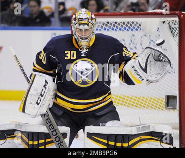 Ryan Miller All-Goalie Ceremonial Puck Drop At Buffalo Sabres