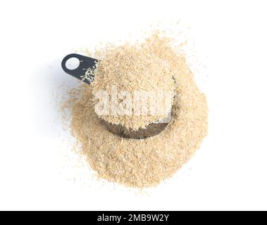 Oats miller's bran isolated on white background Stock Photo