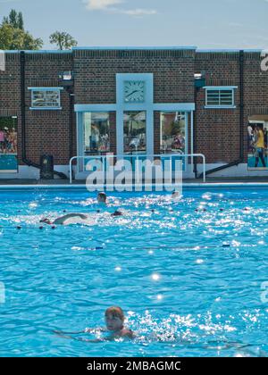 Meath Pool Brockwell Lido, Dulwich Road, Brockwell Park, Lambeth, Greater London ...