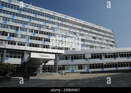 The CETIN building complex in Zizkov, Prague 3, Czech Republic, March
