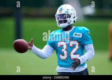 Miami Dolphins safety Verone McKinley III plays defense during the first  half of an NFL preseason football game against the Houston Texans,  Saturday, Aug. 19, 2022, in Houston. (AP Photo/Eric Christian Smith