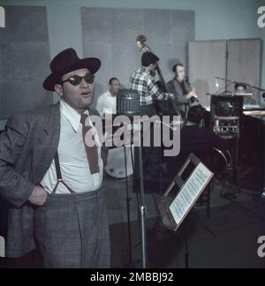 Portrait of Frankie Laine and Jimmy Crawford, New York, N.Y., 1946. Stock Photo