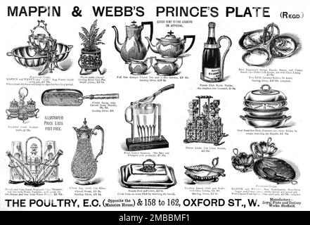 ''Mappin &amp; Webb's Prince's Plate', 1891. From &quot;The Graphic. An Illustrated Weekly Newspaper&quot;, Volume 44. July to December, 1891. Stock Photo