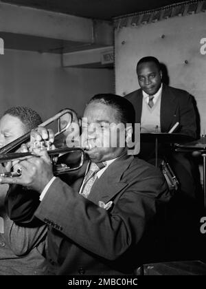 Portrait of Hot Lips Page, Jimmy Ryan's (Club), New York, N.Y., ca. June 1947. Stock Photo