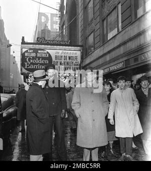 Portrait of Frankie Laine, Paramount Theater, New York, N.Y., 1946. Stock Photo