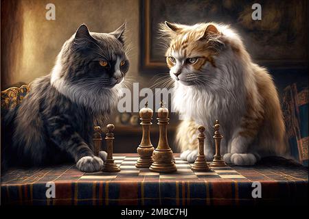 HD wallpaper: Cats, Chess, Pet