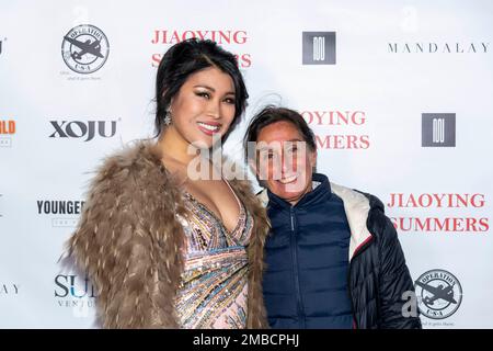 Comedian Jiaoying Summers, Cheryl Bayer, Garrett Gilbertson attend