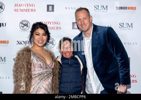Comedian Jiaoying Summers, Garrett Gilbertson attends Jiaoying Summers