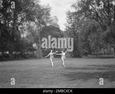 Elizabeth Duncan dancers and children, 1920. Stock Photo