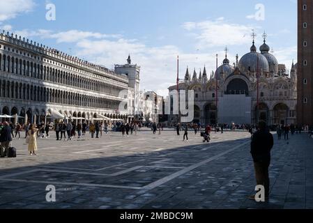 Street scenes from Saint Marks Square Venice Stock Photo