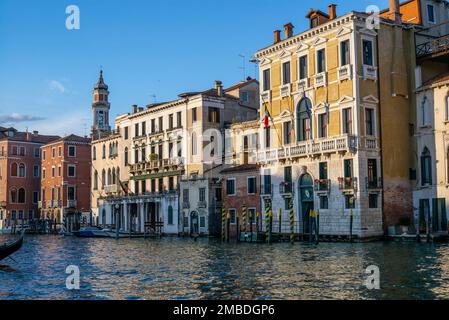 Street and Grand Canal scenes from Venice Stock Photo