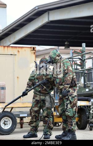 Soldiers from 23rd Chemical Battalion, 2nd Infantry Division ...