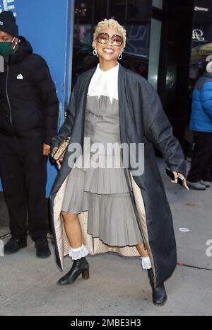 New York, NY, USA. 20th Jan, 2023. Tati Gabrielle seen after an appearance on Good Morning America in New York City on January 20, 2023. Credit: Rw/Media Punch/Alamy Live News Stock Photo