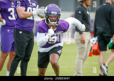 Minnesota Vikings wide receiver Trishton Jackson in action against the San  Francisco 49ers during an NFL preseason football game, Saturday, Aug. 20,  2022, in Minneapolis. (AP Photo/Craig Lassig Stock Photo - Alamy