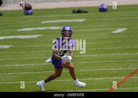 Minnesota Vikings wide receiver Jalen Nailor (83) runs against the Denver  Broncos during an NFL preseason football game, Saturday, Aug. 27, 2022, in  Denver. (AP Photo/Jack Dempsey Stock Photo - Alamy