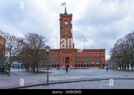 The Rotes Rathaus is the town hall of Berlin, Germany Stock Photo