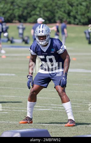 Dallas Cowboys linebacker Devin Harper (50) runs during an NFL preseason  football game against the Los Angeles Chargers Saturday, Aug. 20, 2022, in  Inglewood, Calif. (AP Photo/Kyusung Gong Stock Photo - Alamy