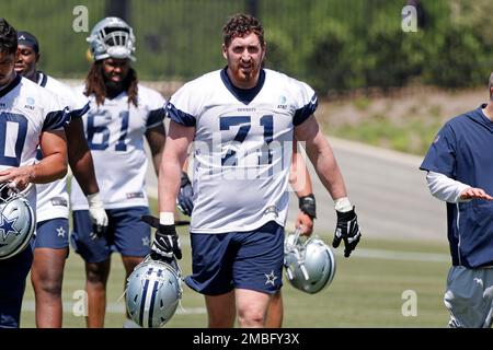 Dallas Cowboys offensive tackle Matt Waletzko (79) warms up before an NFL  football game against the New York Giants, Monday, Sept. 26, 2022, in East  Rutherford, N.J. (AP Photo/Steve Luciano Stock Photo - Alamy