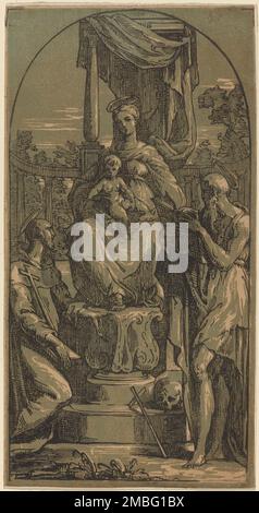 Madonna and Child with Saint Francis and Jerome Francesco Francia ...