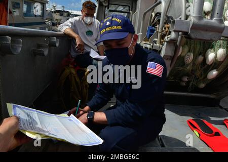 Commercial fishing vessel safety exam hi-res stock photography and images -  Alamy