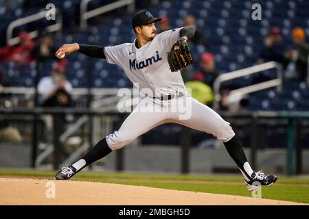 This is a 2023 photo of Luis Arraez of the Miami Marlins baseball team.  This image reflects the Marlins active roster as of Wednesday, Feb. 22, 2023,  when this image was taken. (