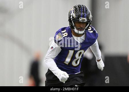 BALTIMORE, MD - AUGUST 27: Baltimore Ravens wide receiver Makai