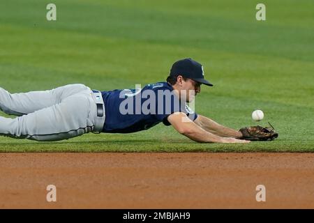 Seattle Mariners second baseman Adam Frazier (26) before the MLB game  between the Houston Astros and the Seattle Mariners on Tuesday, June 7,  2022 at Stock Photo - Alamy