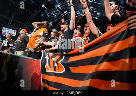 Cincinnati Bengals fans during the NFL International Series match at  Wembley Stadium, London Stock Photo - Alamy