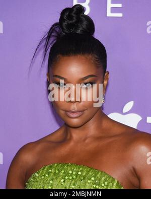 January 19, 2023, West Hollywood, California, USA: GABRIELLE UNION attends the season 3 premiere of Apple TV+'s ''Truth Be Told.' (Credit Image: © Billy Bennight/ZUMA Press Wire) EDITORIAL USAGE ONLY! Not for Commercial USAGE! Stock Photo