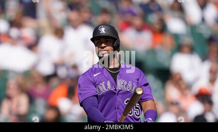 Colorado Rockies' Elias Diaz plays during a baseball game, Saturday, April  22, 2023, in Philadelphia. (AP Photo/Matt Slocum Stock Photo - Alamy