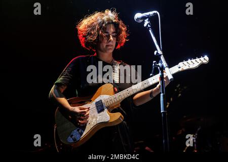 BARCELONA - FEB 19: Kora (band) perform on stage at Barts Club on February 19, 2022 in Barcelona, Spain. Stock Photo