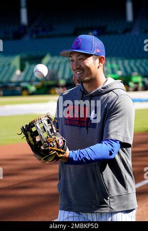 Seiya Suzuki Smiling In Cubs Dugout - Marquee Sports Network