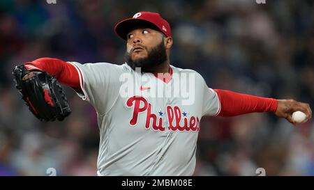 Philadelphia Phillies relief pitcher Jose Alvarado (46) in action