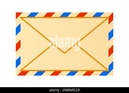 Postal envelope - modern flat design style single isolated image Stock Vector