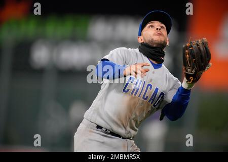 Chicago Cubs right fielder Seiya Suzuki (27) in the second inning of a  baseball game Tuesday, Sept. 12, 2023, in Denver. (AP Photo/David  Zalubowski Stock Photo - Alamy