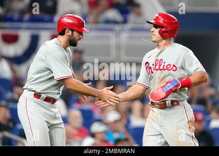 Philadelphia Phillies' Didi Gregorius plays during a baseball game,  Thursday, April 28, 2022, in Philadelphia. (AP Photo/Matt Slocum Stock  Photo - Alamy