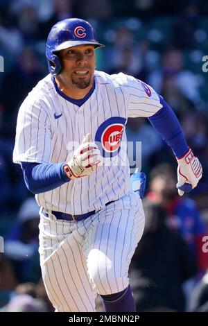 August 5 2021: Chicago Cubs center fielder Rafael Ortega ((66) gets a hit  during the game with Colorado Rockies held at Coors Field in Denver Co.  David Seelig/Cal Sport Medi(Credit Image: ©