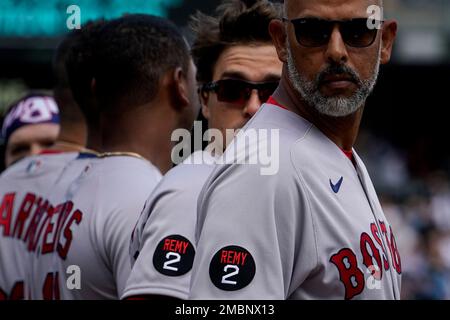Boston Red Sox manager Alex Cora at Fenway Park, Wednesday, July 28, 2021,  in Boston. (AP Photo/Charles Krupa Stock Photo - Alamy