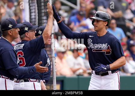 Photos: Braves welcome new first baseman Matt Olson at spring training