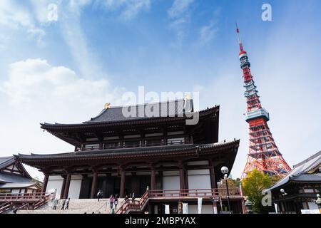 Increase the temple in Tokyo, Japan Stock Photo