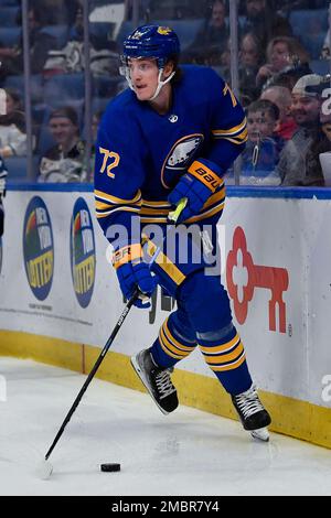 Buffalo Sabres Right Wing Tage Thompson (72) Looks On During The Second ...