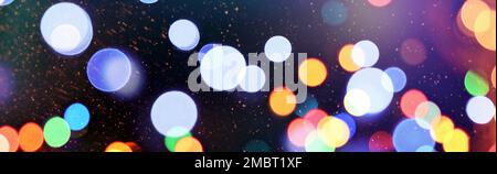 Elegant abstract background with bokeh defocused lights and stars Stock Photo