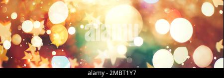 Bright light spots abstract bokeh blurred texture background Stock Photo