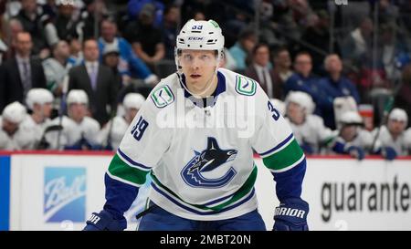 Vancouver Canucks right wing Alex Chiasson (39) plays against the