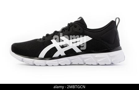 Chisinau, Moldova- June 04, 2021: new model of asics shoes isolated on white Stock Photo